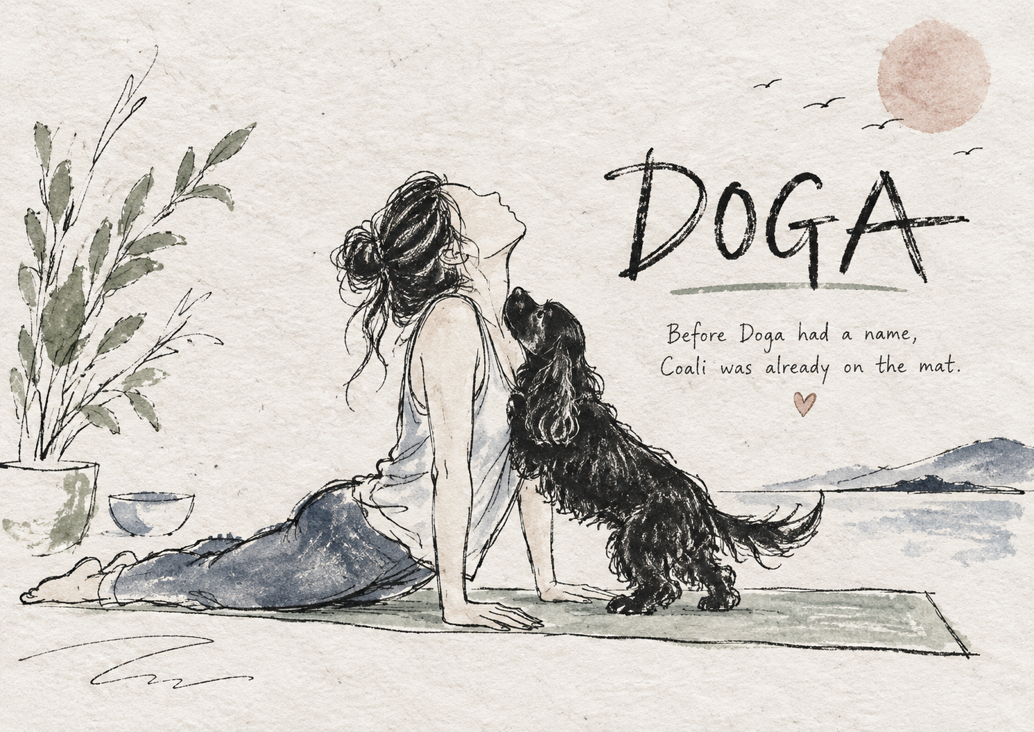 Suzi and Coali — before Doga had a name, Coali was already on the mat